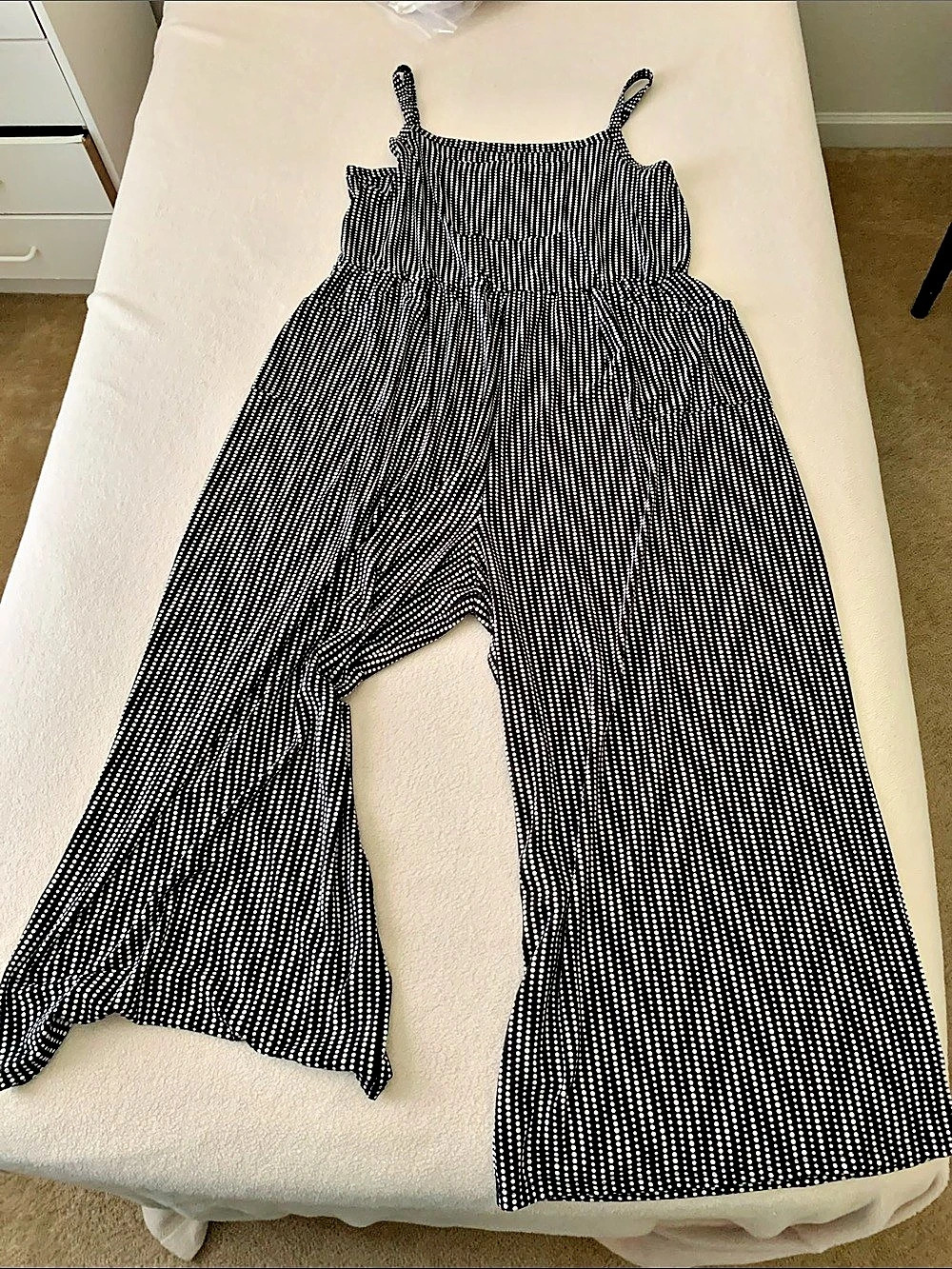Black & White Wide Leg Jumpsuit